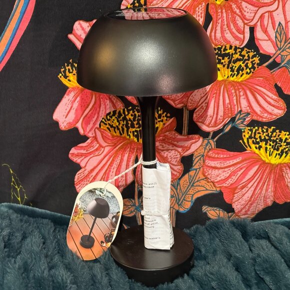 Threshold™ Solar and Rechargeable USB LED Outdoor Table Lamp, Black - Picture 5 of 14